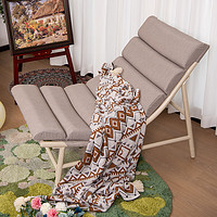 purpleleaf阳台沙发椅单人简约白色小户型客厅布艺家用休闲懒人躺椅沙发