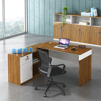佐盛职员办公桌椅组合财务桌员工桌主管桌工位 单人1.4米左边柜含椅子