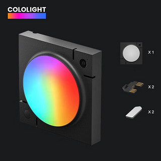 CololightMIX黑色氛围灯电竞灯幻彩变色桌搭摆件磁吸多彩RGB方块DIY创意灯 拓展灯（需搭配主灯及24V电源