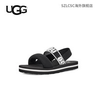 UGG童鞋2023夏季新款儿童凉鞋软底防滑儿童沙滩鞋女公主鞋1112973 BLK 黑色 31码 鞋内长19.5厘米