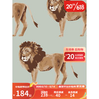 Milkbarn2023新款儿童长裤男女童莫代尔罗纹打底裤宝宝修身弹力裤子 雄狮 73cm(6-12m)