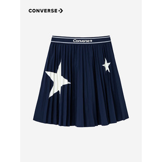 Converse 匡威童装女童半身裙2023夏季新款儿童裙子经典星星休闲短裤 藏青蓝 120/56