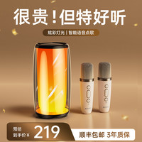 金运 KINYO 话筒音响一体麦克风k歌儿童家庭ktv家用蓝牙无线户外全民唱歌