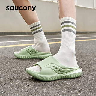 有券的上：saucony 索康尼 哈密瓜 男女款运动拖鞋 S28901