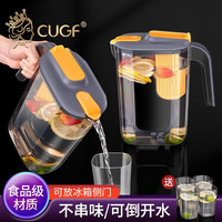 CUGF 厨贵妃 耐高温冷水壶大容量果汁壶家用凉水壶冰箱凉白开塑料水杯