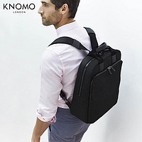 KNOMO 英国James潮牌公文包手提包双肩包商务男士背包出差出行上班通勤 黑色