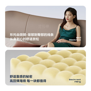 FA SA DI HOUSEHOLD 法莎蒂 真皮进口牛皮意式极简2023新款卧室齐边软包皮床风信子婚床 床+单柜+7星羊绒床垫(进口真皮) 组装式架子床+尺寸1500mm