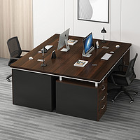 双人职员办公桌椅组合简约现代办公室老板桌员工位工作台电脑桌子