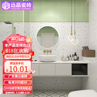 远晶广东佛山300x600卫生间瓷砖彩色水磨石哑光厨房浴室阳台墙砖 Y6529 300x600