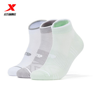 XTEP 特步 健身透气短筒运动袜子