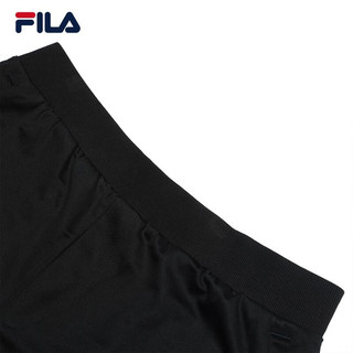 斐乐（FILA）官方男子针织五分裤2023夏新款简约时尚休闲通勤男短裤 正黑色-BK 175/84A/L