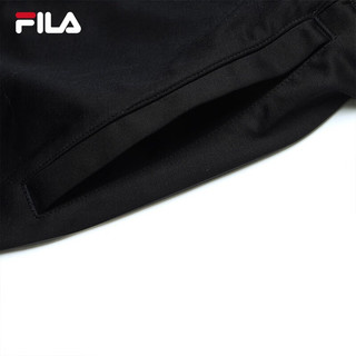 斐乐（FILA）官方男子针织五分裤2023夏新款简约时尚休闲通勤男短裤 正黑色-BK 175/84A/L
