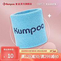 薰风（KUMPOO）2023年新款羽毛球护腕 男女通用款透气擦汗运动手腕护具单个装 KWT-11 湖水蓝