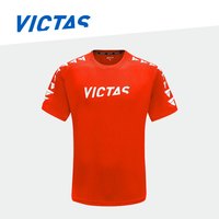 Victas维克塔斯乒乓球T恤运动短袖训练衫086506 红色 2XL/185