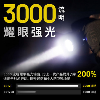 奈特科尔（NITECORE）奈特科尔SRT7i强光手电筒远射无极调光USB充电户外勤务战术