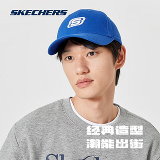 斯凯奇丨Skechers情侣遮阳棒球男女夏季L319U045 经典蓝/0205 均码