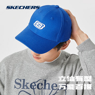 斯凯奇丨Skechers情侣遮阳棒球男女夏季L319U045 经典蓝/0205 均码