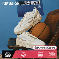 FILA 斐乐 FUSION斐乐潮牌篮球鞋男鞋2023夏低帮休闲板鞋运动鞋蝙蝠鞋