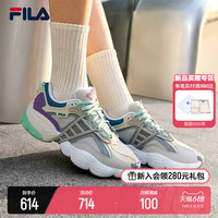 FILA 斐乐 X MAGIC STICK斐乐云梯鞋女鞋老爹鞋2023夏新款休闲鞋