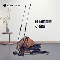 哇咖（Wakagym） 椭圆机家用磁控降噪椭圆仪健身房运动器材太空漫步机家用椭圆仪 胡桃木漫步机+黑色飞力仕棒