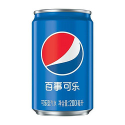 pepsi 百事 可乐无糖可乐混合口味迷你罐200ml*24罐Pepsi碳酸饮料