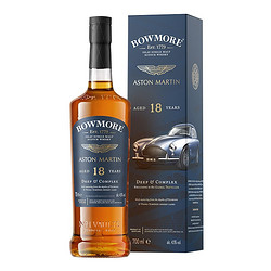 BOWMORE 18年 阿斯顿马丁联名限量款 苏格兰单一麦芽威士忌 700ml 洋酒