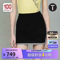 EUROPEAN TOUR欧巡赛高尔夫服装女装短裙23夏季时尚弹力防走光包臀裙女 黑色 M