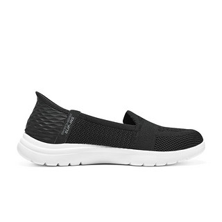 斯凯奇Skechers Slip ins闪穿低帮鞋女鞋136541 黑色/白色/BKW 37