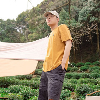 添柏岚（Timberland）t恤男士夏季新款户外运动宽松半袖体恤透气黑色快干短袖A6DKU 黄色/A6DKUP47/单件 2XL/190