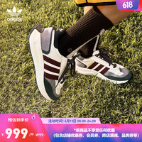 adidas阿迪达斯官方三叶草RETROPY男女经典拼接复古风boost运动鞋 白/灰紫/深孔雀蓝/藏青蓝 43(265mm)