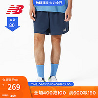 NEW BALANCE NB官方23新款男款休闲舒适腰部口袋短裤跑步运动裤 NGO AMS21271 XS