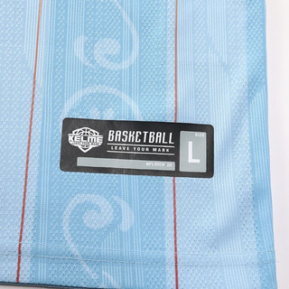 卡尔美（KELME）篮球服套装男运动比赛球服训练透气球衣可定制团购队服 浅蓝色 S