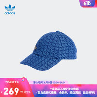 adidas 阿迪达斯 官方三叶草女子新款运动遮阳棒球牛仔帽子IC2143 蓝色 OSFW