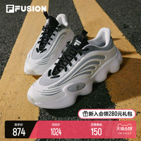 FILA 斐乐 FUSION斐乐潮牌放射线RAY3情侣老爹鞋2023夏新款缓震休闲鞋