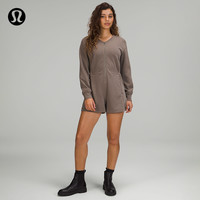 露露乐蒙lululemon丨Softstreme™ 女士长袖罗纹连体短裤 LW1EA4S