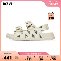 MLB官方 男女凉鞋复古老花果冻鞋休闲沙滩鞋潮夏季SDSD4
