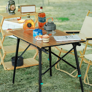 户外桌椅折叠便携式铝合金蛋卷桌野餐露营户外折叠桌子户外装备LL