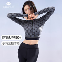 AquaPlay分体泳衣女老花高级显瘦游泳衣专业防晒速干冲浪服潜水服