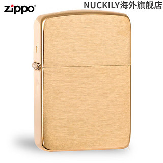 zippo打火机 古铜经典复刻版1941B zppo煤油刻字原装 1941B经典复刻拉丝-银色