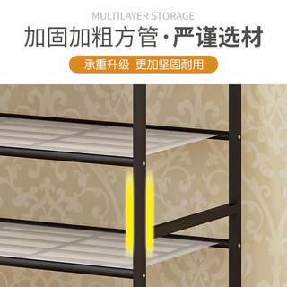 索尔诺（SuoErnuo）鞋架板式收纳鞋架出租房家用拖鞋架门口组装层架宿舍置物架储物架 三层-白色+时代橡木