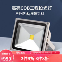 凡甄led投光灯 射灯户外防水室外灯庭院照明工地照射灯超亮强光 背包款800W白光