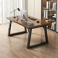 普派（Pupai）电脑桌台式书桌家用桌椅组合写字桌加厚大板桌学生双人长桌子 欧洲橡木色100cm