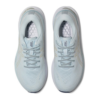 ASICS 亚瑟士 跑步鞋女鞋稳定运动鞋网面透气支撑旗舰跑鞋 GEL-KAYANO 29 天蓝色/米黄色 38