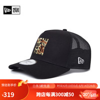 NEW ERA 纽亦华 2023新款棒球帽男女情侣湾檐遮阳透气网帽 13571607-黑色 OSFM