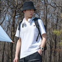 添柏岚(Timberland)t恤男士夏季新款户外运动宽松半袖体恤透气黑色快干短袖A6DKU 白色/A6DKU100/单件 XS/165