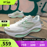 Saucony索康尼火鸟3跑鞋夏季新品透气训练跑步运动鞋子男女同款 白绿(女款) 38