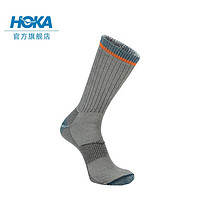 HOKA ONE ONE 男女款美莉诺羊毛袜​Merino Trail Crew Sock透气 城堡灰 L