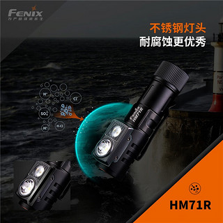 FENIX户外强光头灯远射头戴式2700流明5000毫安充电池超长续航HM71R 标准套餐