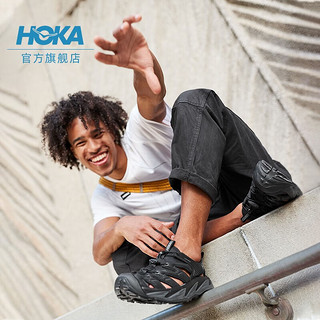 HOKA ONE ONE男女霍帕拉春夏露营徒步溯溪凉鞋Hopara缓震防滑新款 黑色/黑色-男 45/290mm