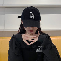 美职棒(MLB)旗舰官网鸭舌帽子男帽女帽 23款 NY刺绣大标 透气棒球帽遮阳帽 LA刺绣大标/黑色 F